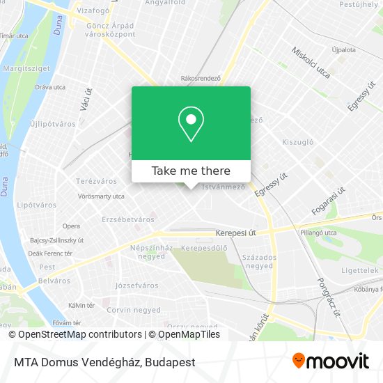 MTA Domus Vendégház map