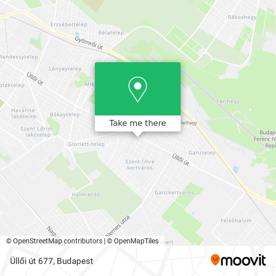 Üllői út 677 map