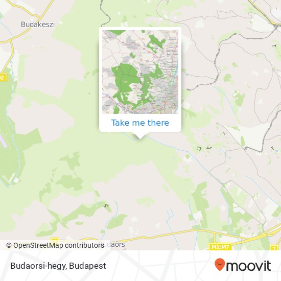 Budaorsi-hegy map