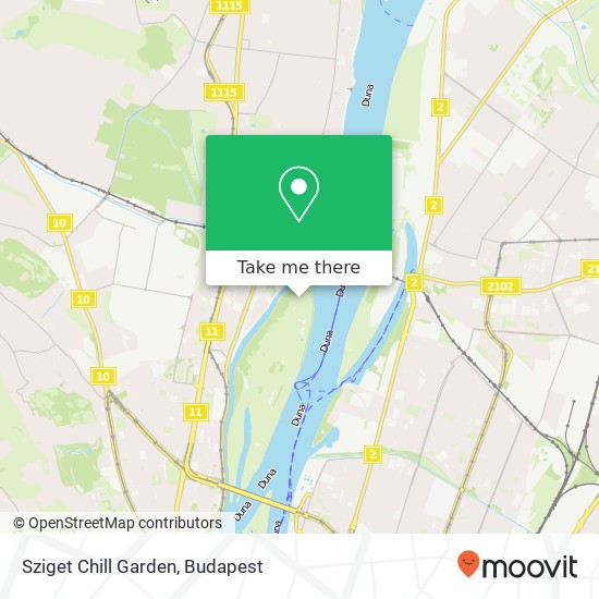 Sziget Chill Garden map