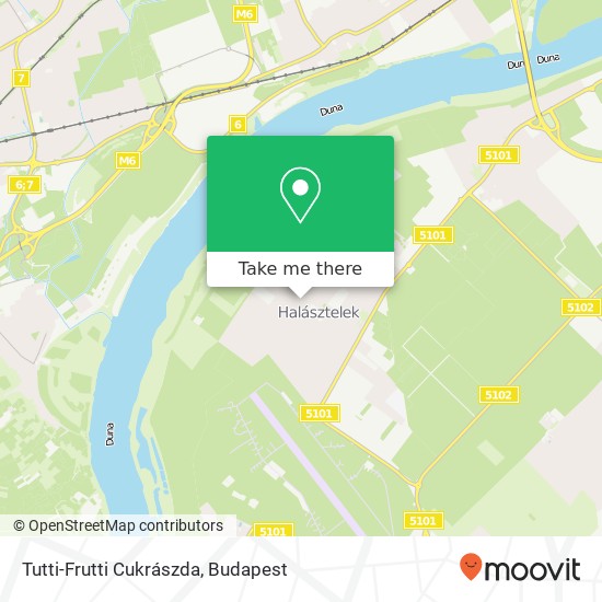 Tutti-Frutti Cukrászda map