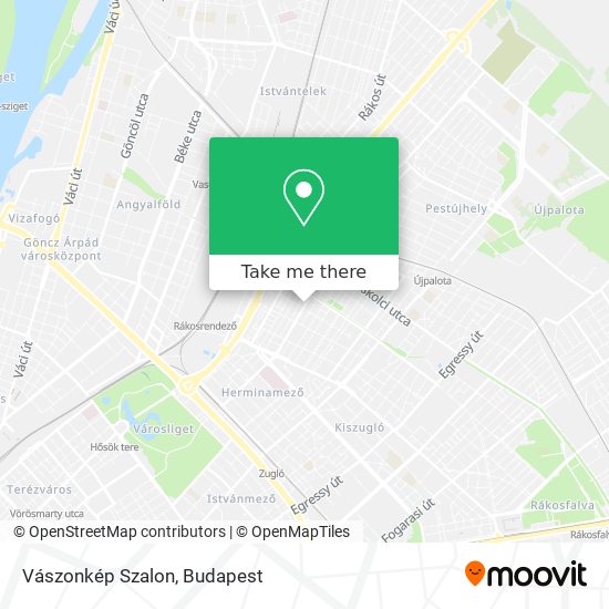 Vászonkép Szalon map