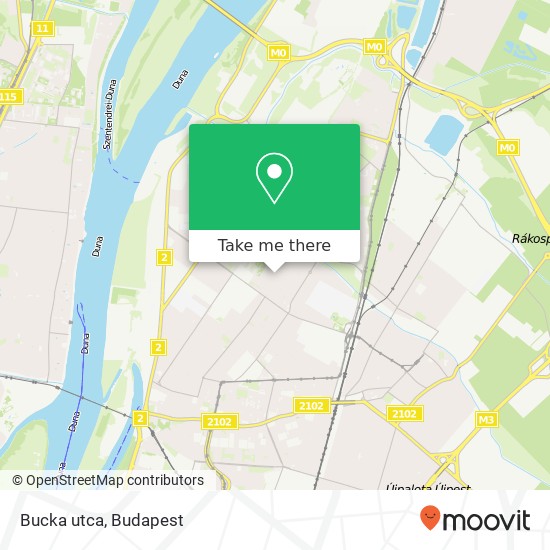 Bucka utca map