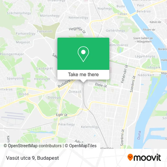 Vasút utca 9 map