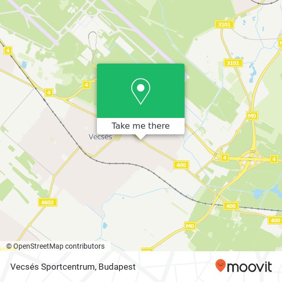 Vecsés Sportcentrum map