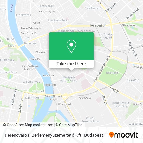 Ferencvárosi Bérleményüzemeltető Kft. map