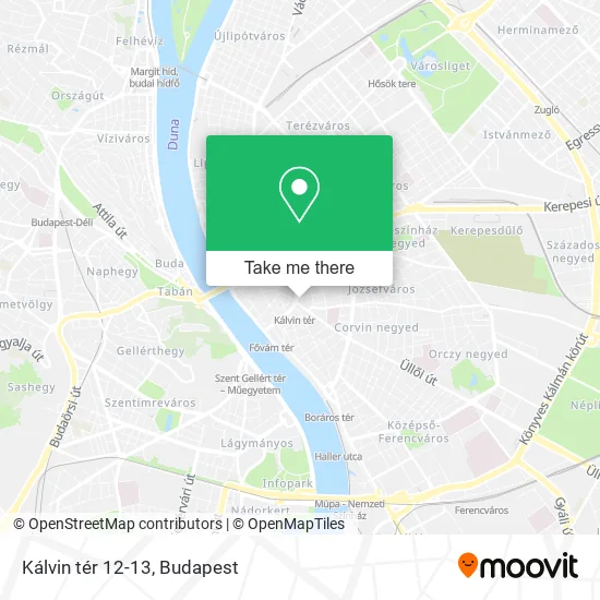 Kálvin tér 12-13 map