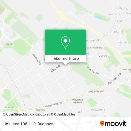 Ida utca 108-110 map