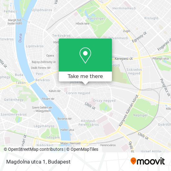Magdolna utca 1 map