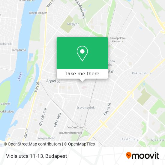 Viola utca 11-13 map