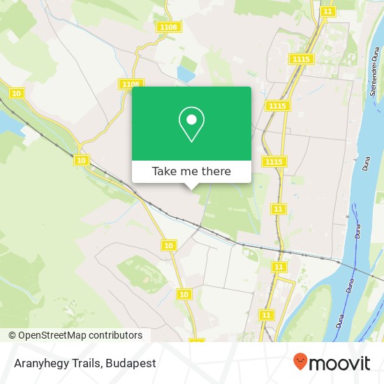 Aranyhegy Trails map