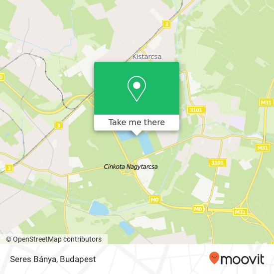 Seres Bánya map