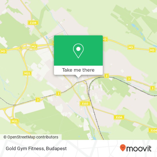 Gold Gym Fitness map