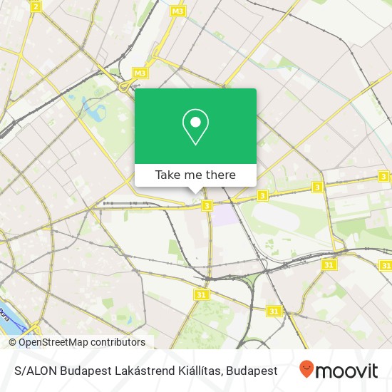 S / ALON Budapest Lakástrend Kiállítas map