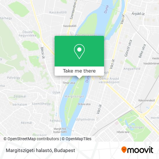 Margitszigeti halastó map