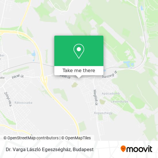 Dr. Varga László Egeszségház map