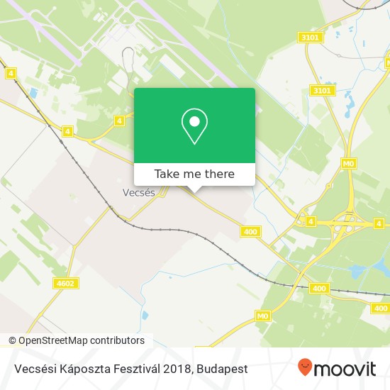 Vecsési Káposzta Fesztivál 2018 map