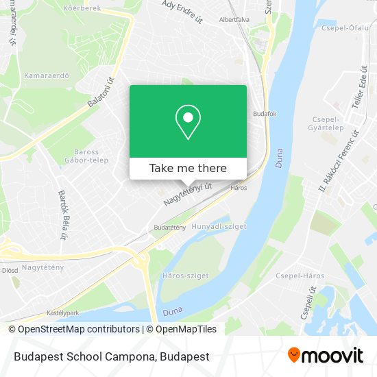 Budapest School Campona map