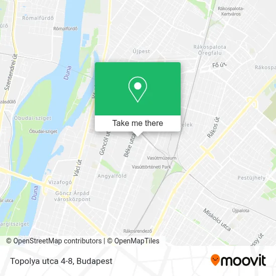 Topolya utca 4-8 map