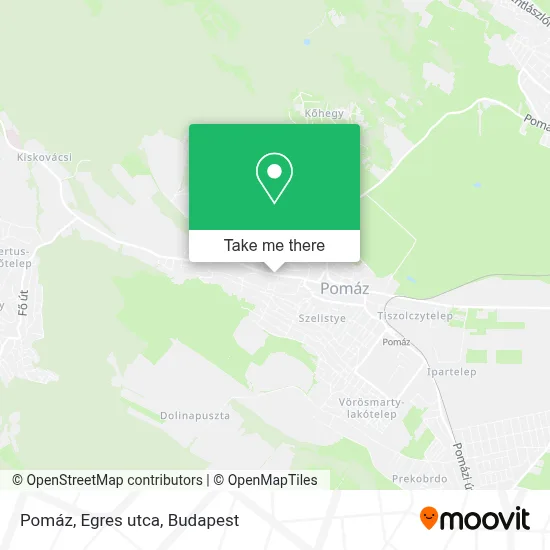 Pomáz, Egres utca map