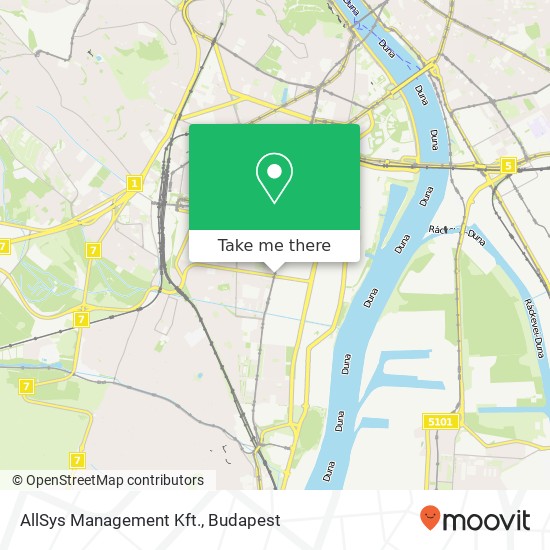 AllSys Management Kft. map