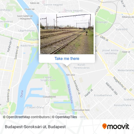 Budapest-Soroksári út map