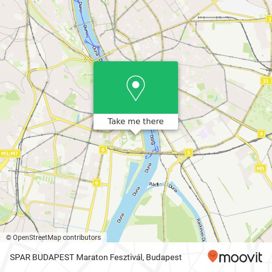 SPAR BUDAPEST Maraton Fesztivál map