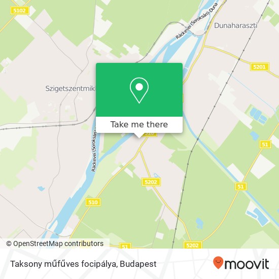 Taksony műfűves focipálya map