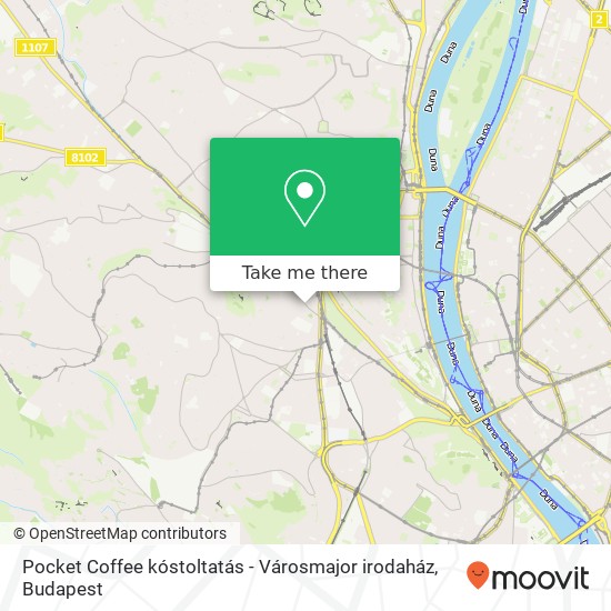 Pocket Coffee kóstoltatás - Városmajor irodaház map