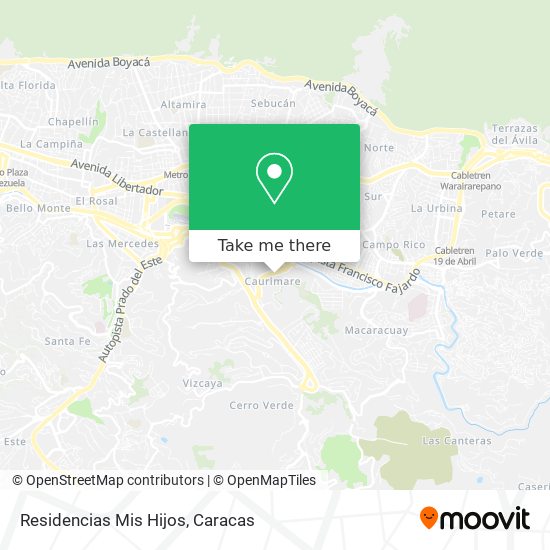 Residencias Mis Hijos map