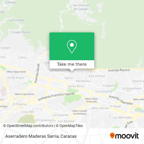 Mapa de Aserradero Maderas Sarria