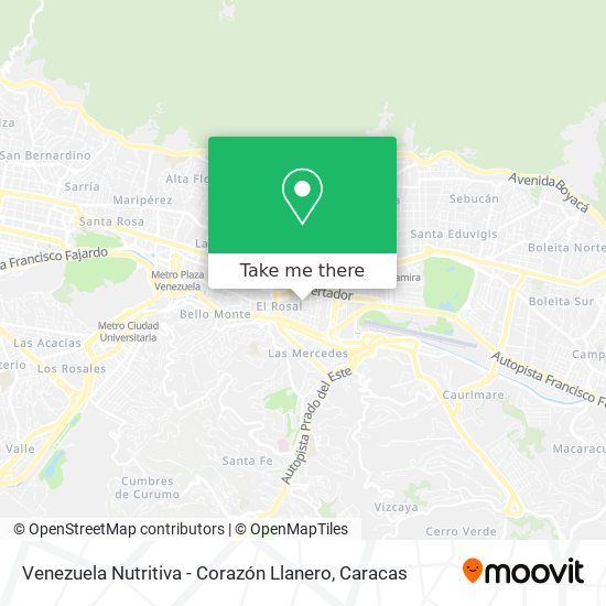 Venezuela Nutritiva - Corazón Llanero map