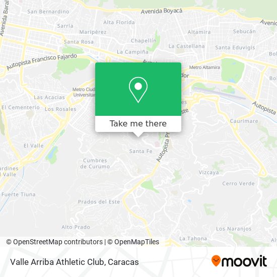 Mapa de Valle Arriba Athletic Club