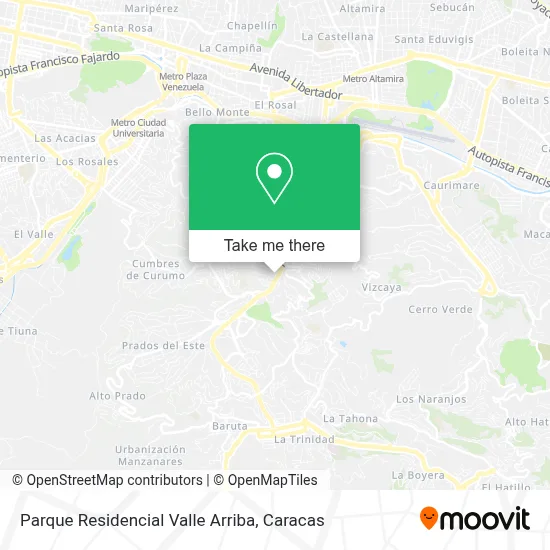 Parque Residencial Valle Arriba map