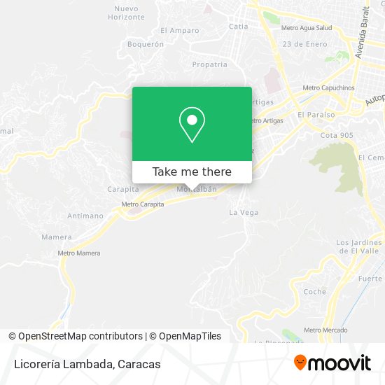 Licorería Lambada map