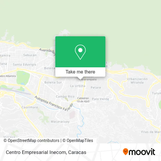 Mapa de Centro Empresarial Inecom