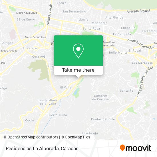 Residencias La Alborada map