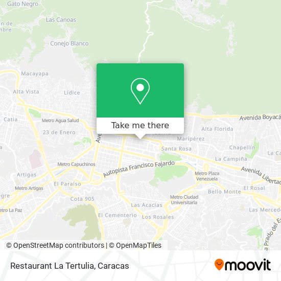 Mapa de Restaurant La Tertulia