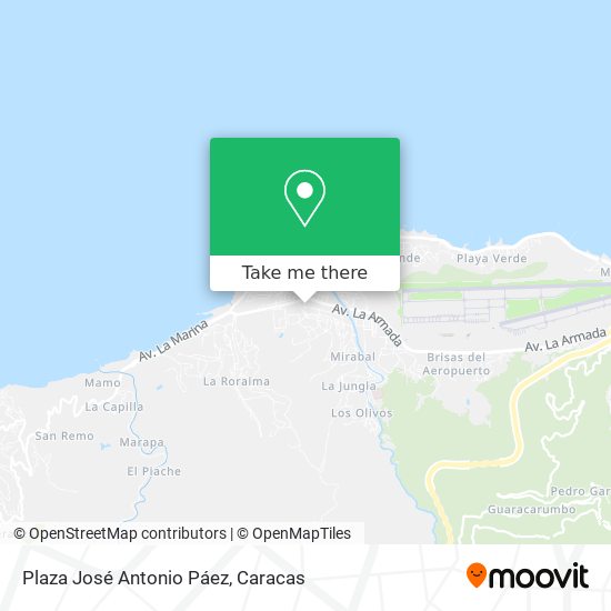 Mapa de Plaza José Antonio Páez