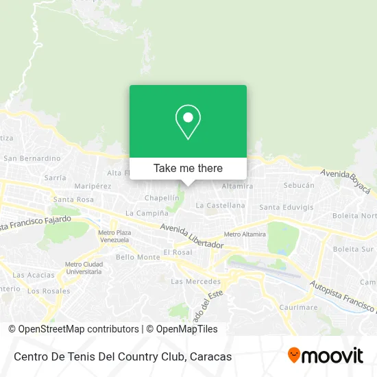 Centro De Tenis Del Country Club map