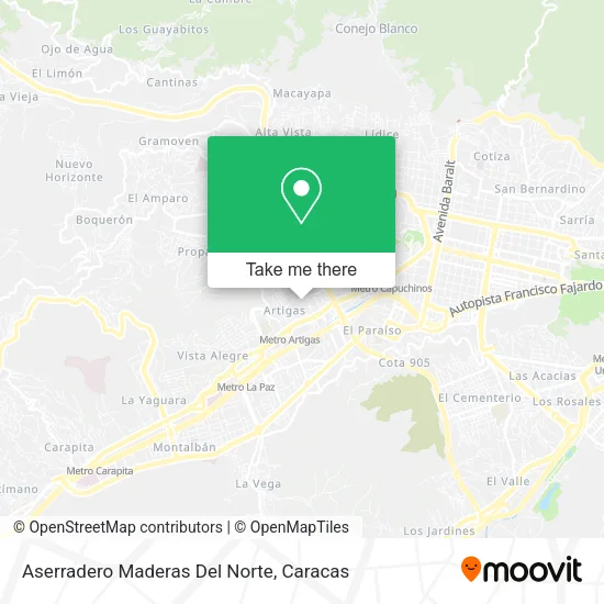 Mapa de Aserradero Maderas Del Norte