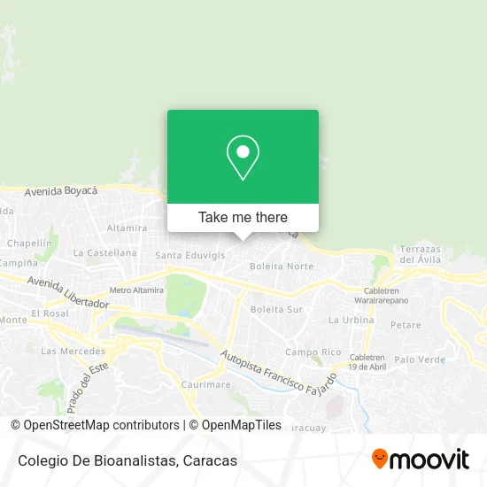 Colegio De Bioanalistas map