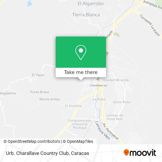 Urb. Charallave Country Club map