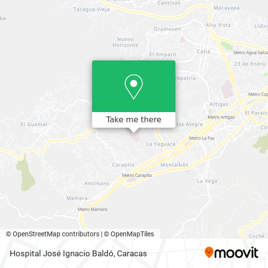 Mapa de Hospital José Ignacio Baldó