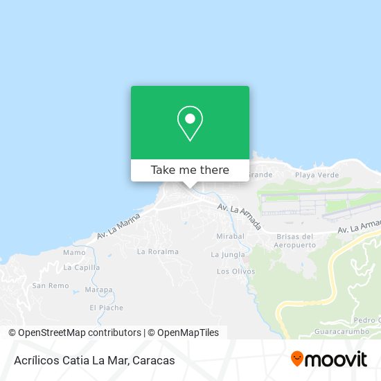 Mapa de Acrílicos Catia La Mar