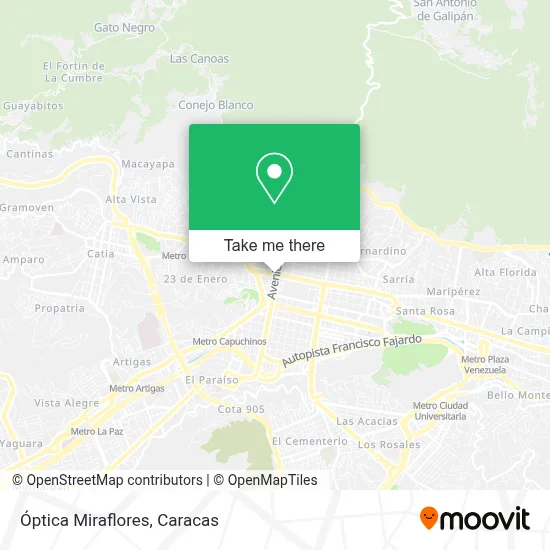 Óptica Miraflores map