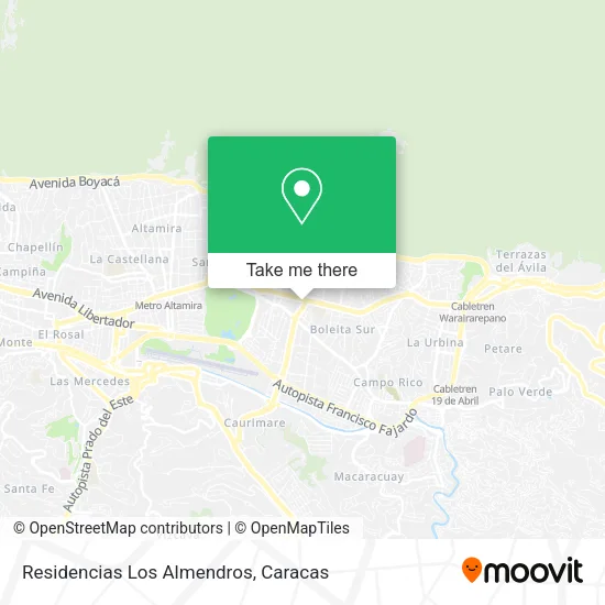 Residencias Los Almendros map