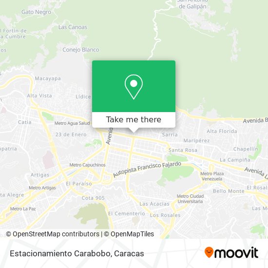 Mapa de Estacionamiento Carabobo