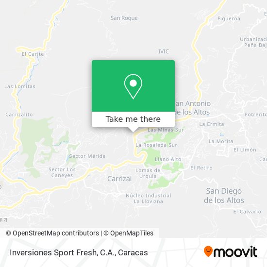 Inversiones Sport Fresh, C.A. map
