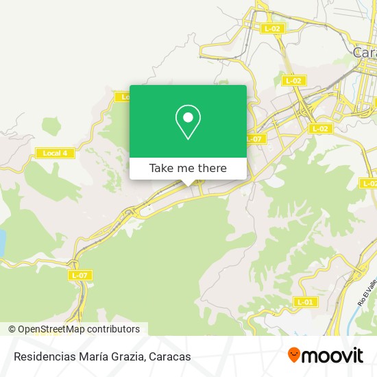 Residencias María Grazia map